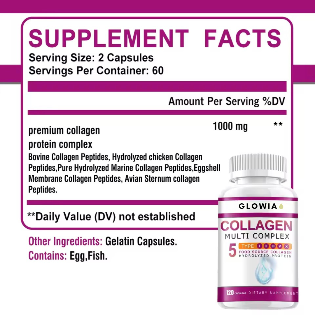 Glowia Collagen+ – Ultimate Skin & Tan Support Collagen Complex
